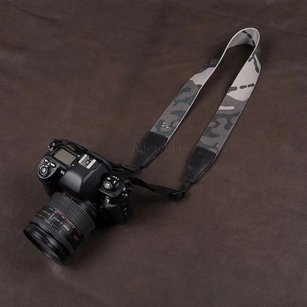 Adjustable Cotton Camouflage DSLR Digital Camera Shoulder Strap Mirrorless Camera Neck Strap Suitable For Sony