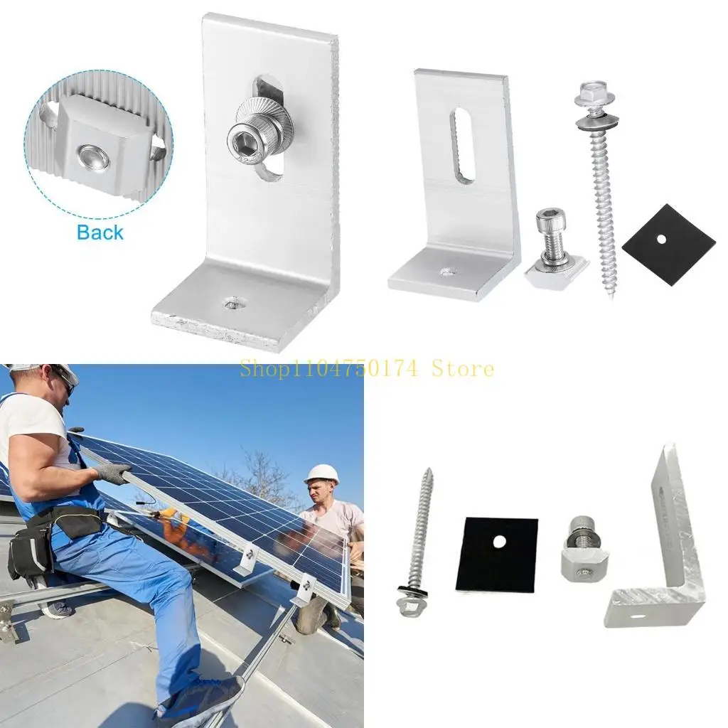 Adjustable Solar Panel L Foot Support Bracket with Aluminum Alloy Mount Part Top Sale