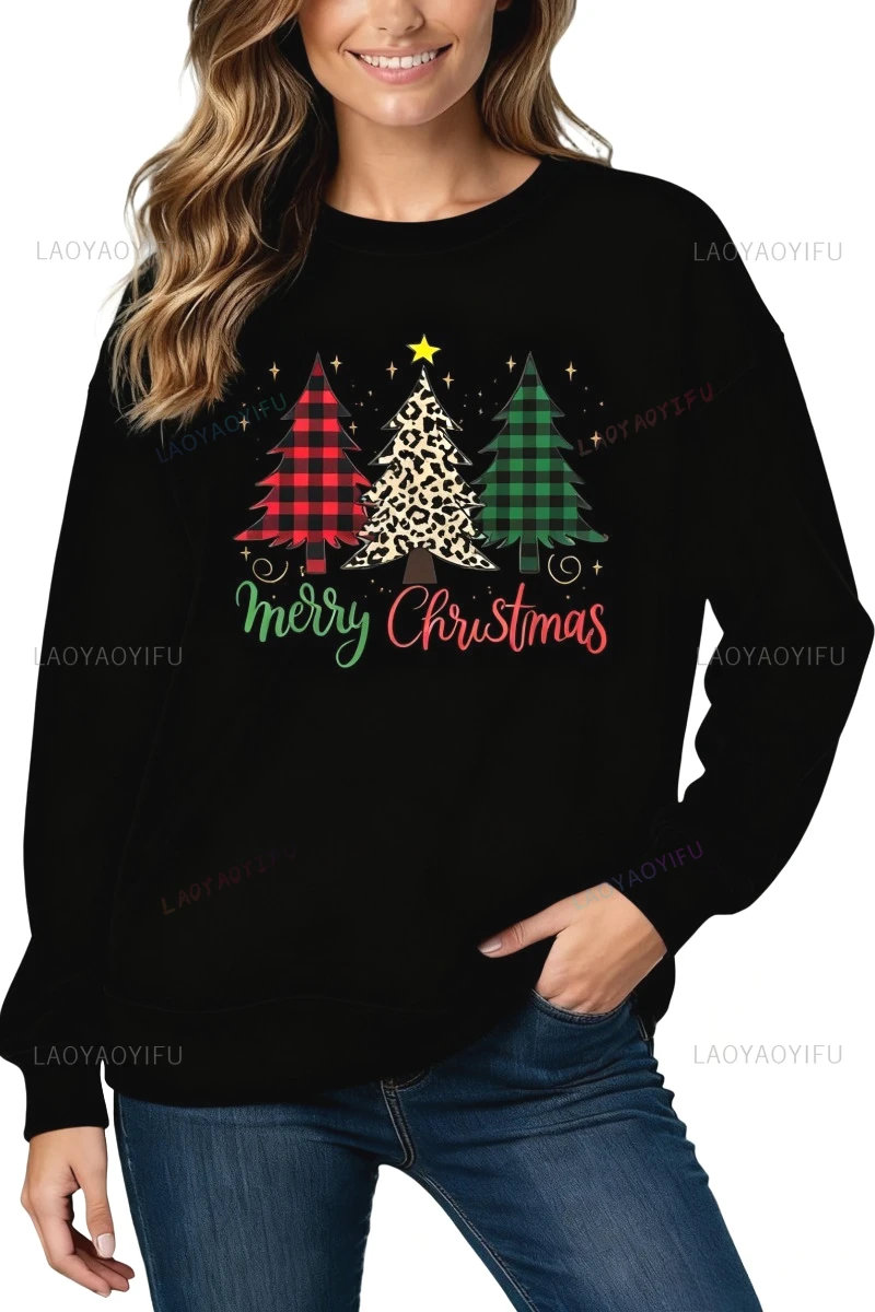 

Christmas Tree Sweatshirts Winter Clothes Women Xmas Tree Sweatshirt Funny Christmas Hoodies Women's Hoodie Pullover Sport Shirt