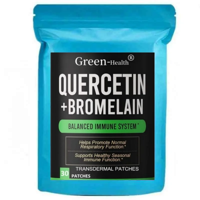 Quercetin with Bromelain Transdermal Patches - 30 Patches One Month Supply