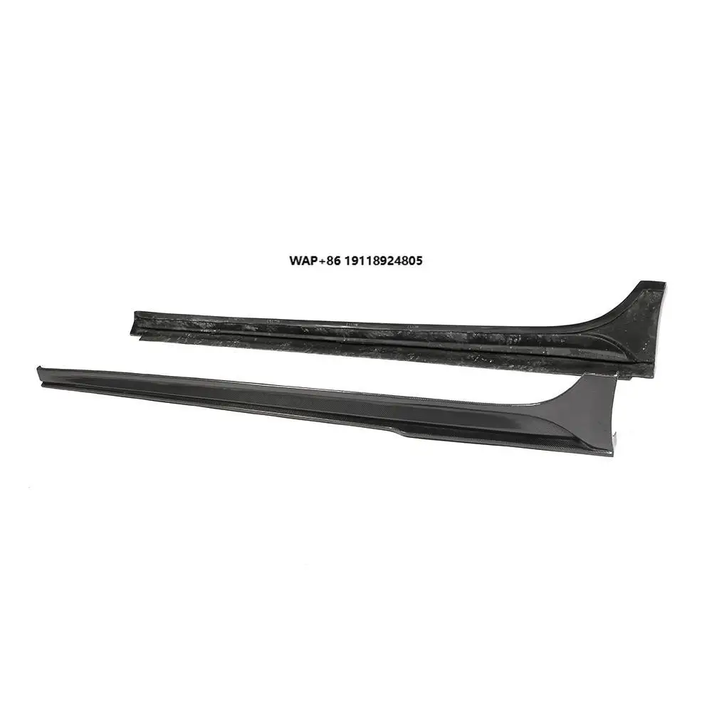Carbon Fiber Side SKirts Extension for-Maserati Ghibli S Q4 Sedan 14-16