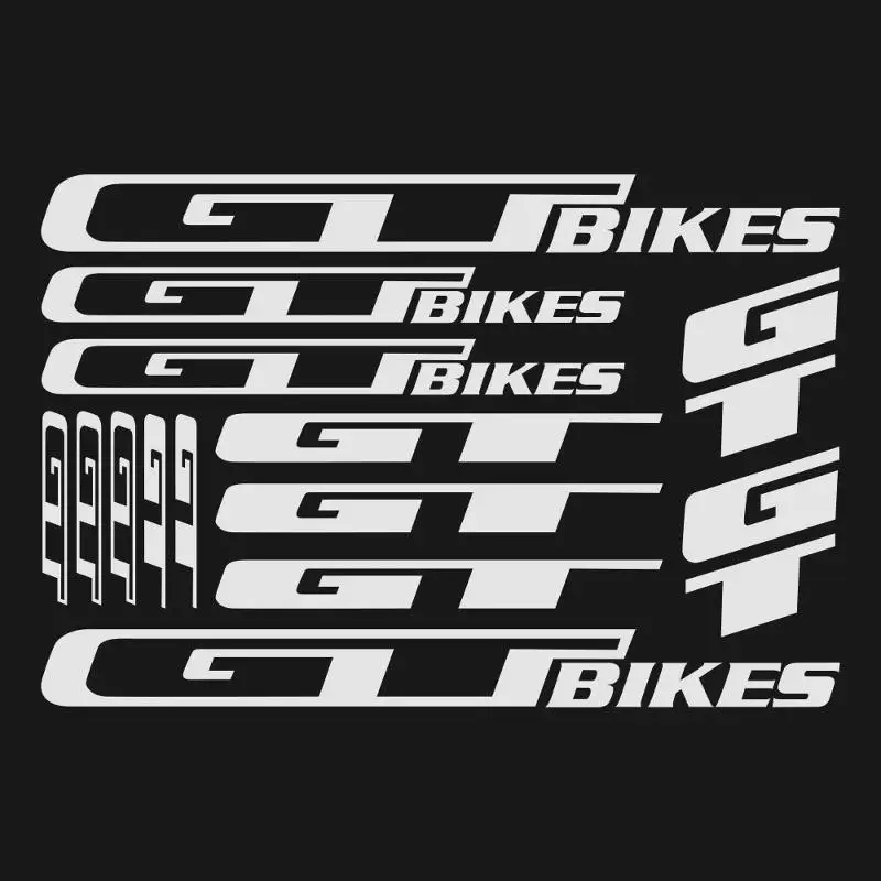 AliExpress NONE 14PCS/SHEET bike riding helmet creative sticker, FOR GT bike bike accessories decal, mountain bike frame sticker sheet
