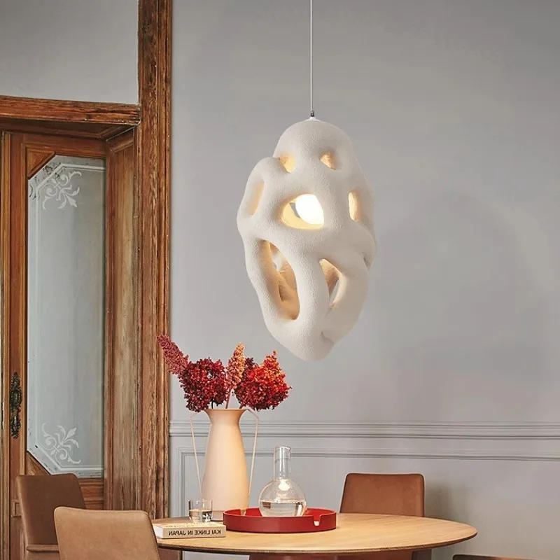 Japanese-style wabi-sabi wind bedroom model room restaurant chandelier, art design retro restaurant light bar light