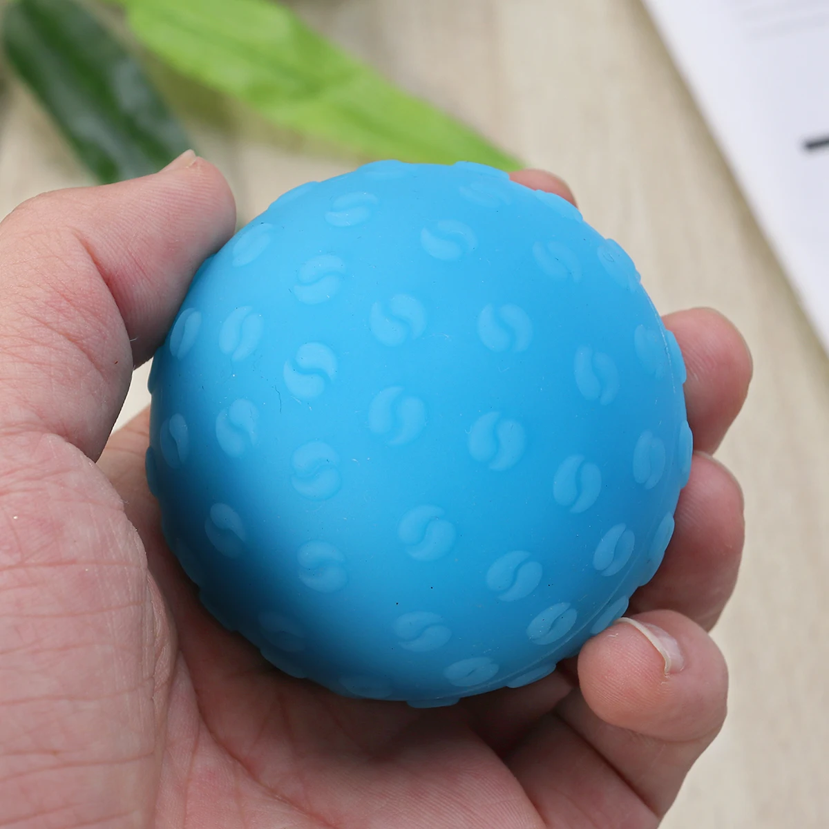 

Tai Chi Texture Silicone Massage Ball Fitness Yoga Fascia Foot Hand Physical Fitness Exercise Balance Ball for Women and Men (