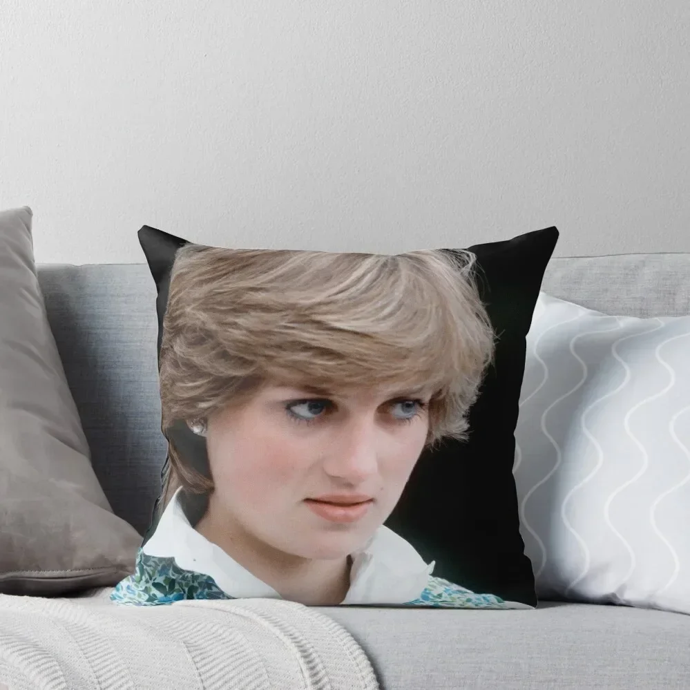 HRH Diana, Princess of Wales Windsor 1981 Throw Pillow luxury sofa pillows Embroidered Cushion Cover Custom Cushion pillow