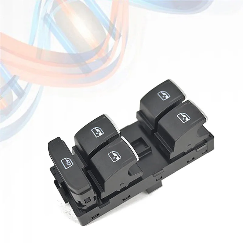 5G0959857  Chrome Master Window Lifter Switch For VW Golf MK7 Passat B8 Tiguan Touran For Seat Leon Power Window Switch Control