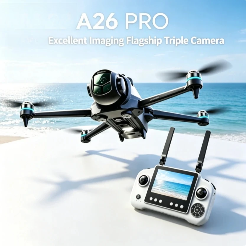Original A26 Drone 8K HD 4K Camera 5G WIFI FPV Foldable Quadcopter Brushless Obstacle Avoidance Professional Aerial Photography