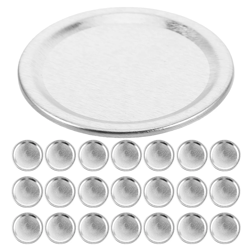 

50Pcs Mason Jar Lids Split Type Tinplate Airtight Sealing Caps Replacement Glass Jar Covers for Food Storage and Canning