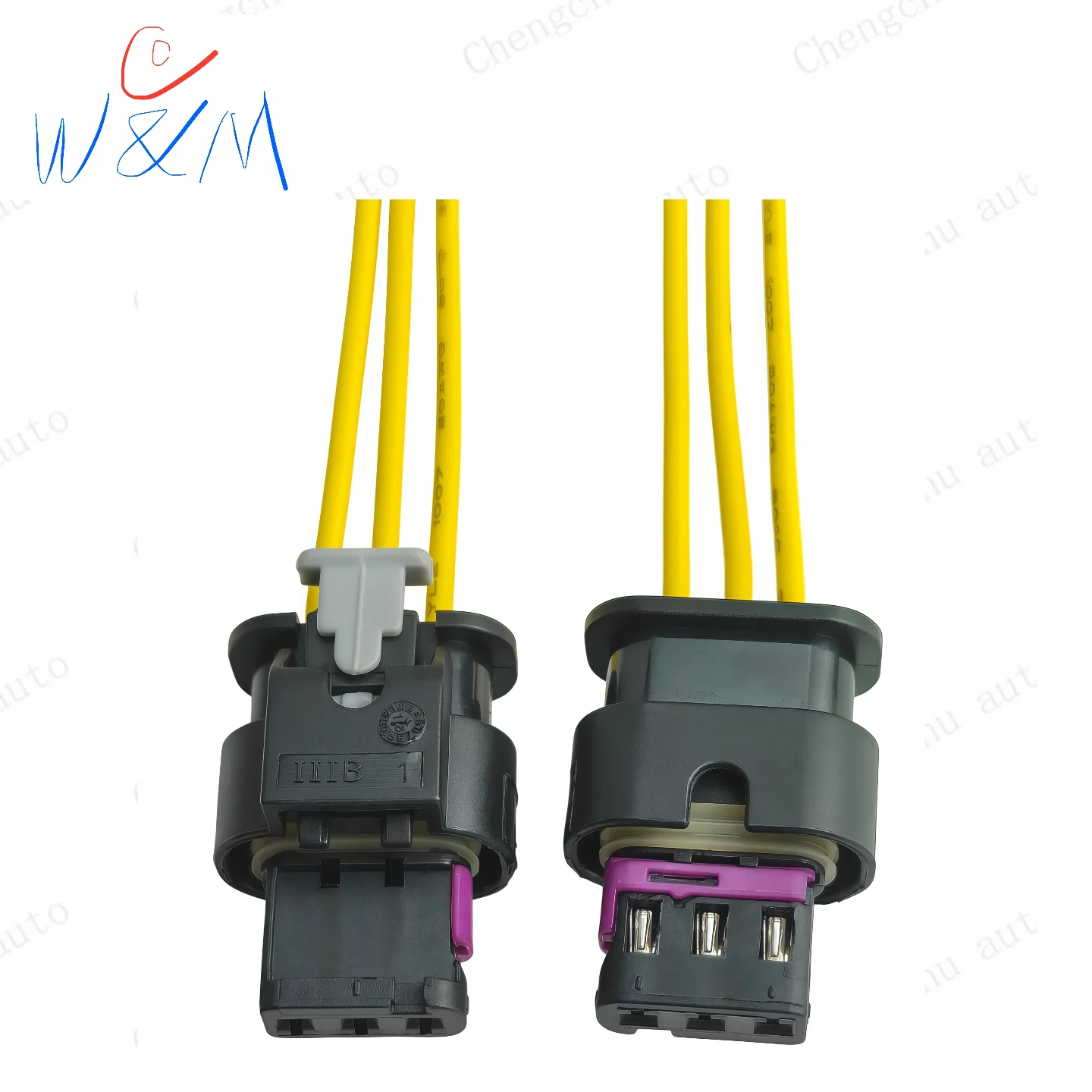 3Pin Waterproof Connector 1718653-1 4F0973703A For VW Audi 1488991-6 805-121-523 Tesla Model3 Parking Crankshaft Cam Sensor Plug