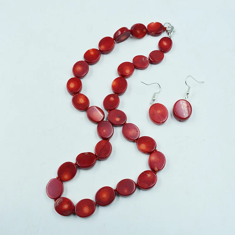 6MM 100% Genuine  Red Coral Necklace. gift for wife or Mum 17\