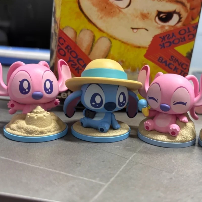 Fondjoy MORSTORM Stitch Beach Party Series Blind Box Stitch Doll Figurine Trendy Toys Handmade Gifts