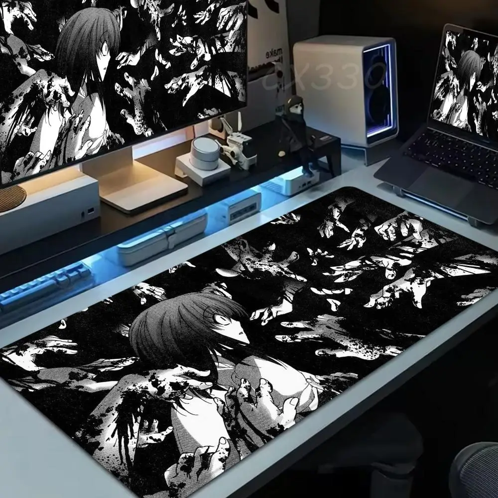 

Higurashi When They Cry Mouse Pad Large Computer Mousepad Office 1000x500mm XXL Pc Gamer Non-slip Rubber Keyboard Deskmat