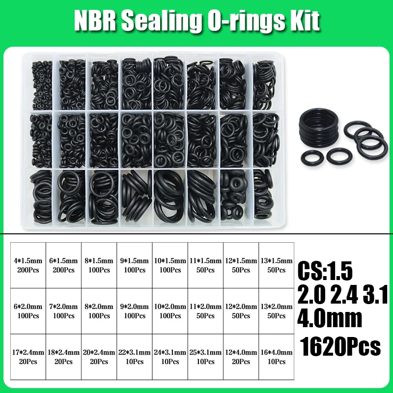 3230x O-Ring Nitrilkautschuk NBR ORing Ölbeständige, verschleißfeste, wasserdichte Dichtungsscheibe Kfz-Wasserhahn-Sanitärdichtung – Detail 7