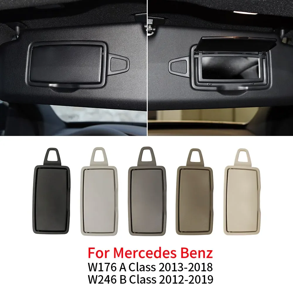 

For Mercedes W246 W176 Car Interior Front Sun Shade Visor Makeup Cosmetic Mirror Cover For Benz A B Class 2013-2018 A180 B200