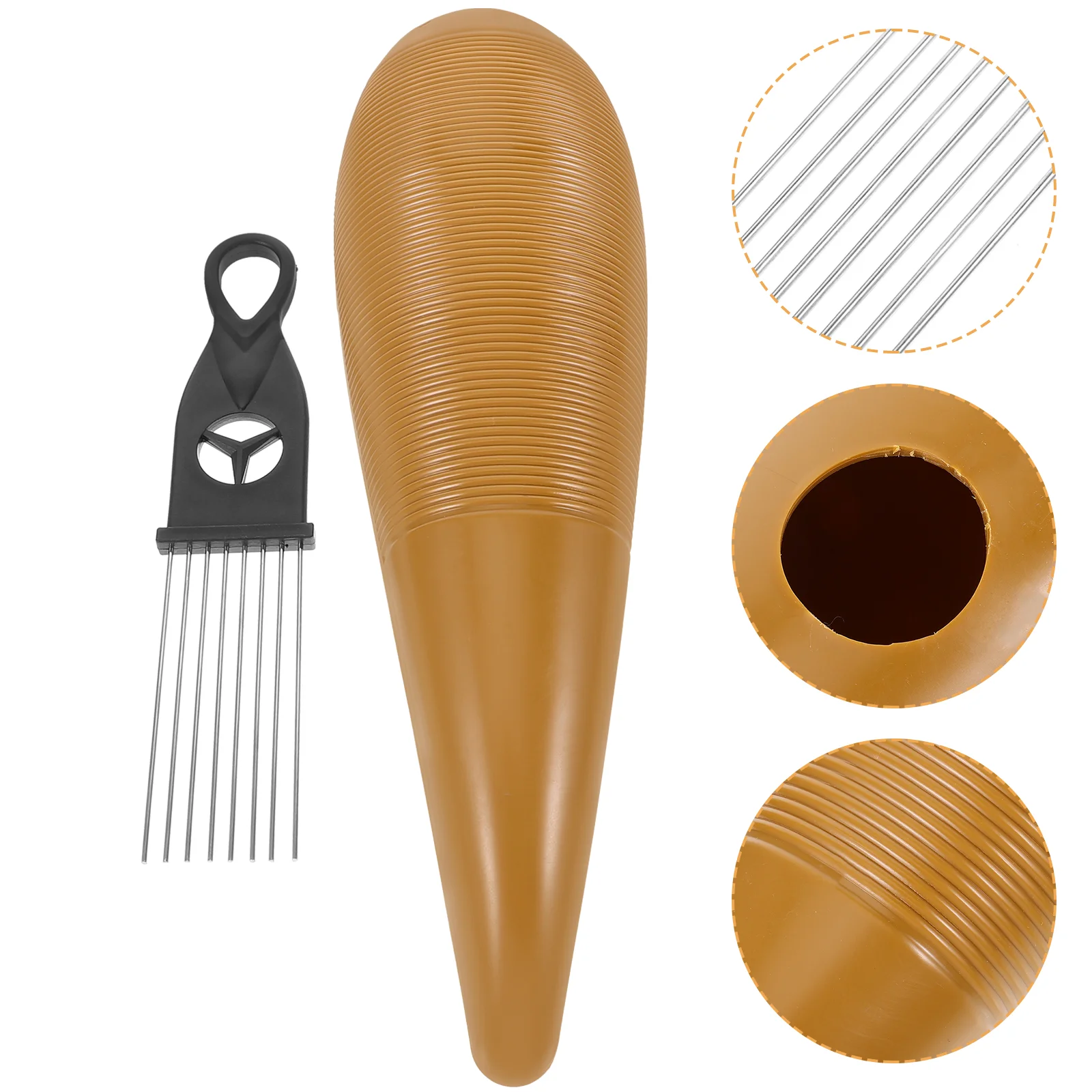 

1 Set ABS Guiro Latin Percussion Percussion Instrument Musical Training Tool with Scraper guiro instrument