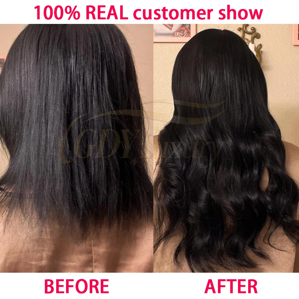 Invisible Seamless Clip Ins Bone Straight Human Hair Unprocessed Raw Hair PU Weft Extensions Full Head 7Pcs/Set Clip on Hair