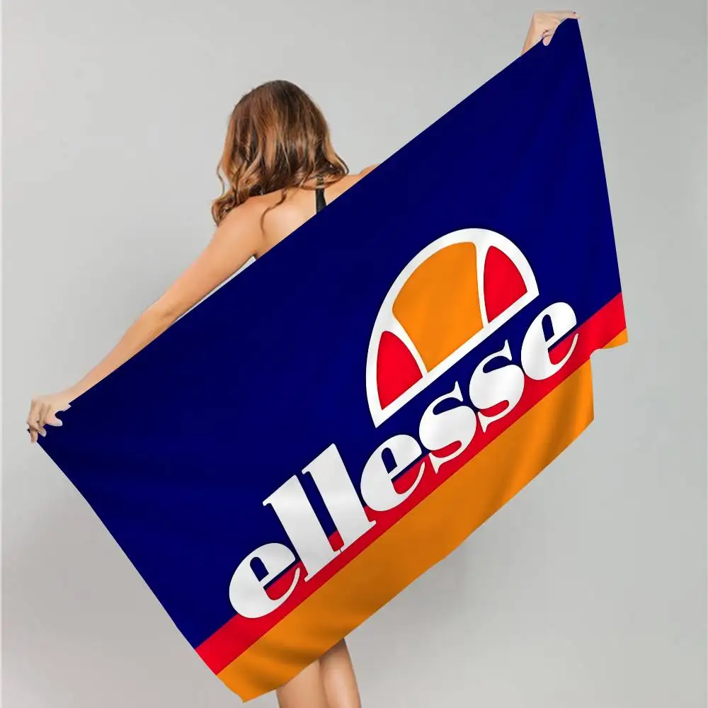 E-Ellesse Logo Big Microfiber Beach Towels Quick Dry Towel Sand Beach Towels Pool Towel for Travel Swim Pool Yoga