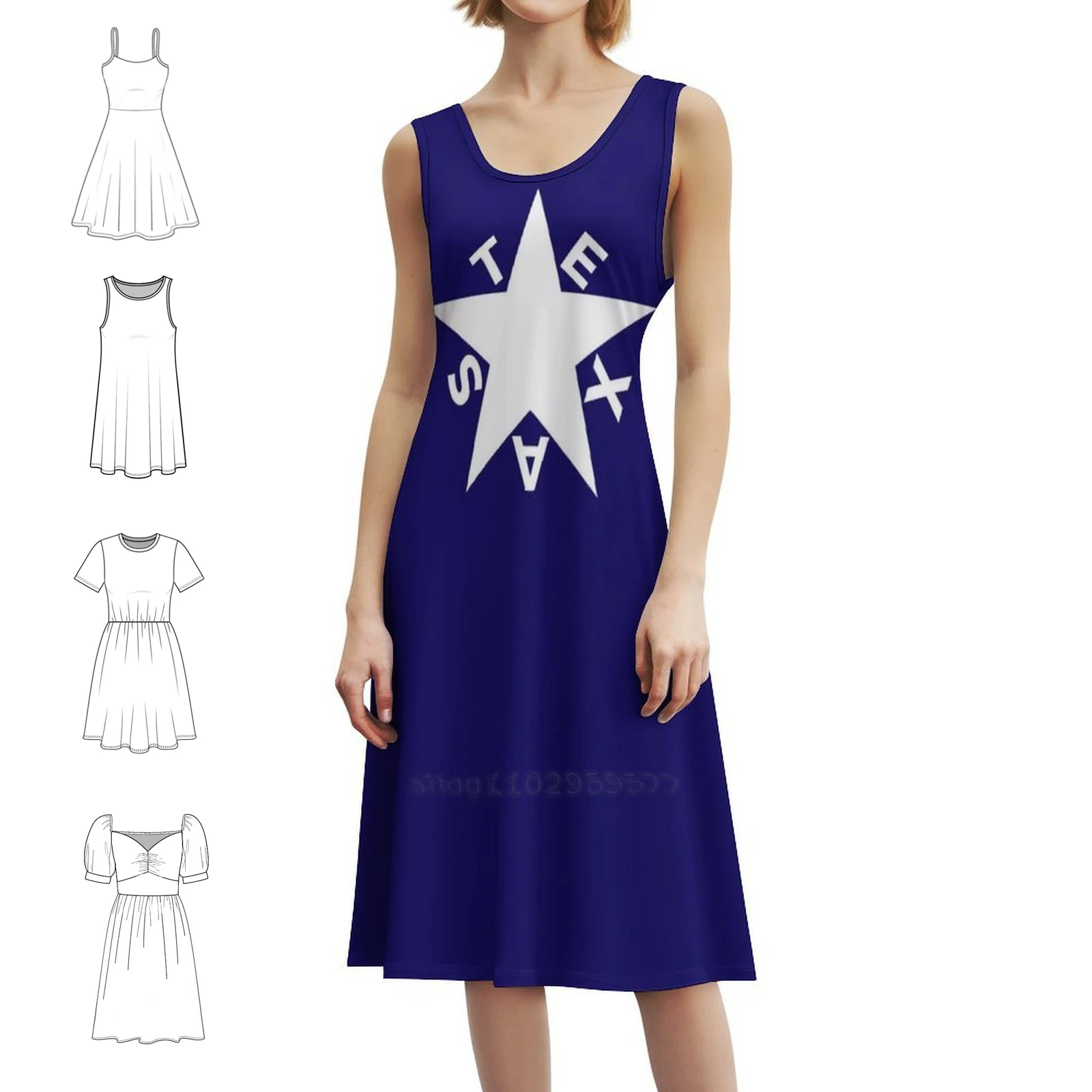 

Женское элегантное вечернее платье с флагом Zavala, платье трапециевидной формы с короткими/длинными/опциями без рукавов, Техасская Республіка Техасская Лоренцо