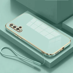 For Huawei nova 5T Case Huawei nova5T Phone Case YAL-L21 YAL-L61 YAL-L71 Case nova5t Luxury Square Plating Shockproof Back Cover