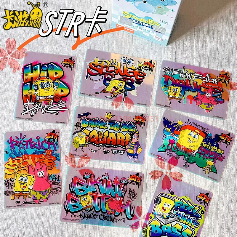 

Kayou Genuine Spongebob Squarepants Fun Time Collection Card Toys Anime Peripheral Cartoon Collection Cards Toys Birthday Gift