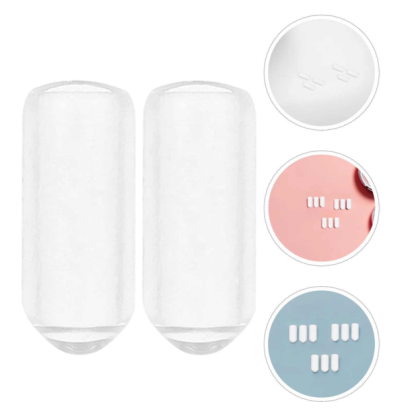 

200 Pcs Hair Band Accessories Hoop End Rubber Cap Headband DIY Clips Caps Ear Tip Covers