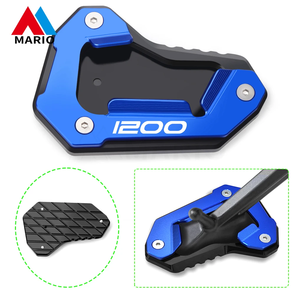 

Motorcycle CNC Accessories Kickstand Sidestand Extension Pad For Tiger 1200 XR/XRT/XRX /XCX 2015 - 2022 2023 2024 2025