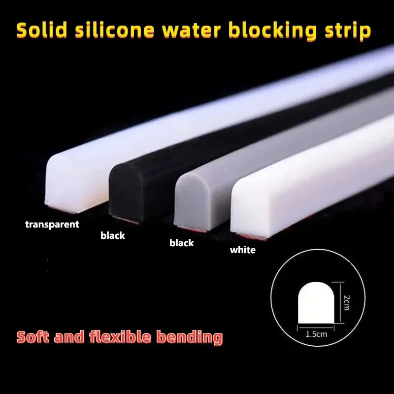 

1 шт. 2 м/78,74 дюйма Водонепроницаемая лента для ванной комнаты, уплотнитель для душа, противоскользящая, для разделения сухой и влажной зон, защита от затоплений