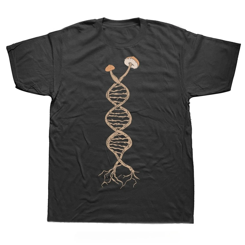 Pick Mushrooms Is in My DNA Mycology T-shirt Fashion Summer Casual T Shirt O-neck Tees Tops Men Oversized Fitness Tshirt