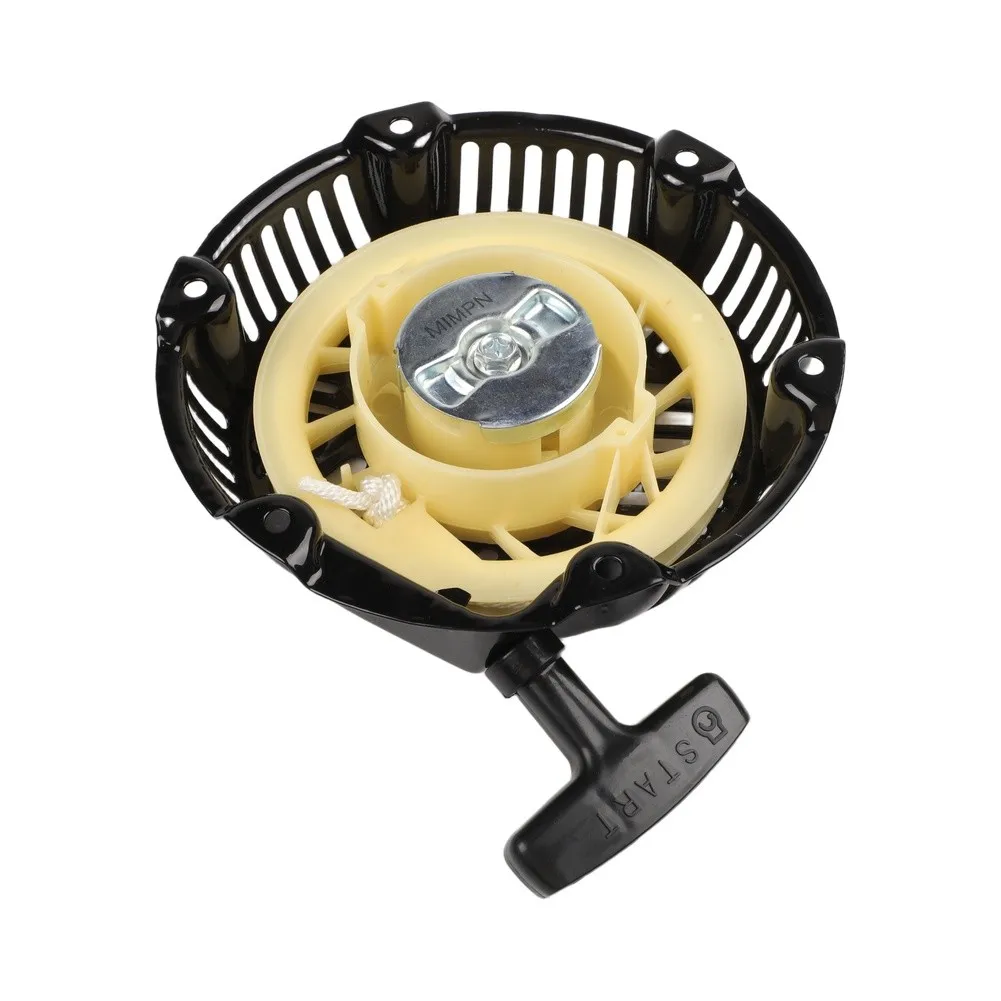 Комплект ручного стартера для двигателей 163cc и 208cc, подходит для генераторов, мойки высокого давления, снегоуборщиков, включает винты и трос.