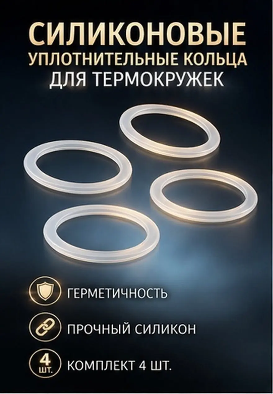 4Pcs Premium Silicone Lid Seal Rings Replacement Gasket for Vacuum Cups Airtight Temperature Retention Sealing Ring for Milk Tea