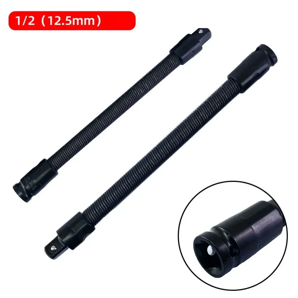 1PC 1/2inch Driver Flexible Long Socket Extension Rod Adapter Ratchet Wrench High Torque Socket Ratchet Wrench Extender