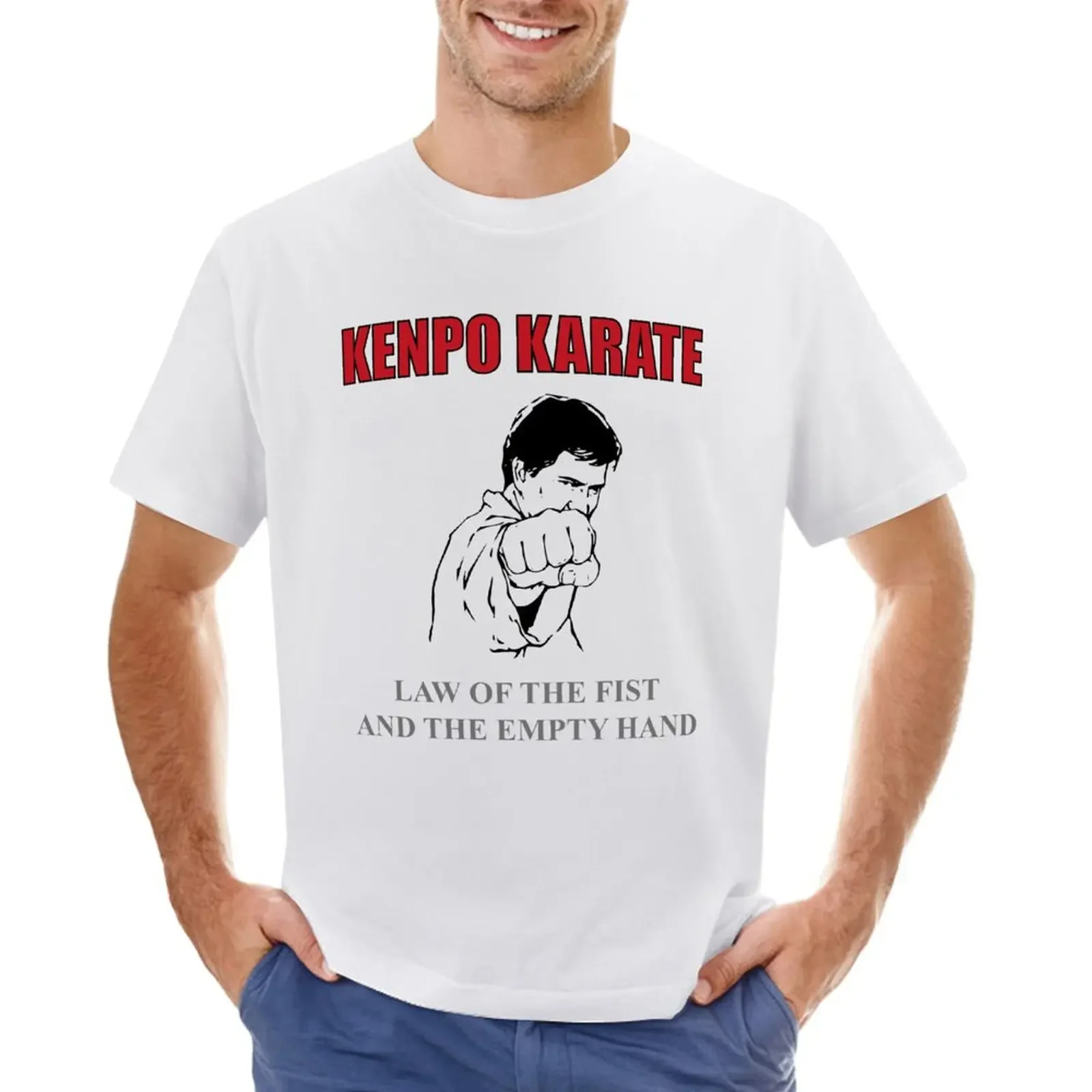 Kenpo Karate Law Of The Fist T-shirt tops graphics korean fashion boys whites mens champion t shirts