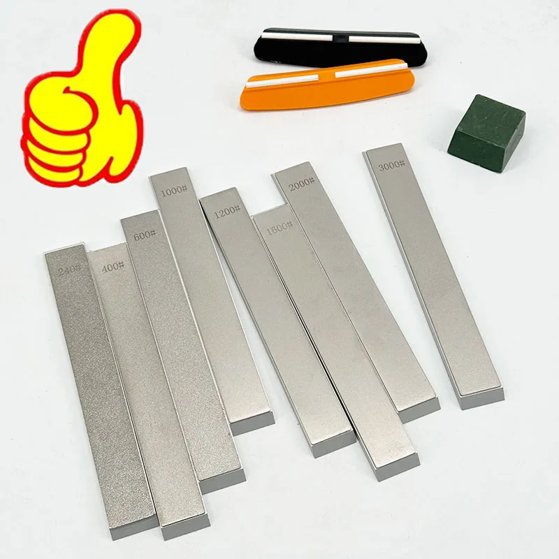 240# -3000# Diamond Stones with Aluminum Alloy Base Grinding Blade Multi-Purpose Outdoor Sharpener Fixed Angle Sharpener