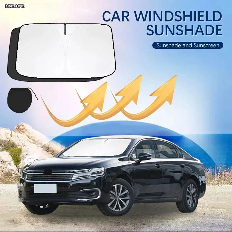Car Windshield Sun Shade Covers Front Window Sunscreen UV Parasol For Citroen C6 C4 C3 C5X EC3 Summer Car Accessories