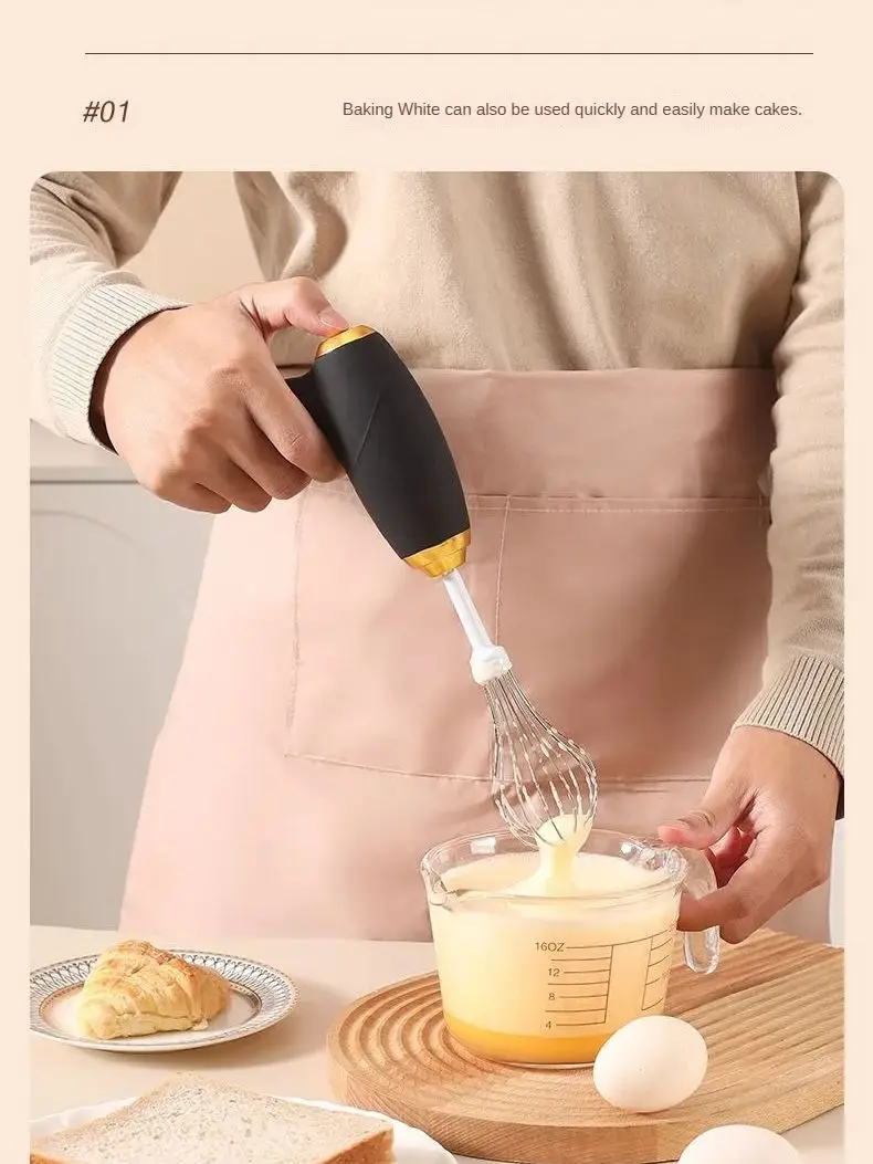 Mélangeur électrique, mousseur à lait, batteur à œufs portatif, machine à café et boissons portable, machine à crème pour gâteaux, mélangeur de pâte de cuisine