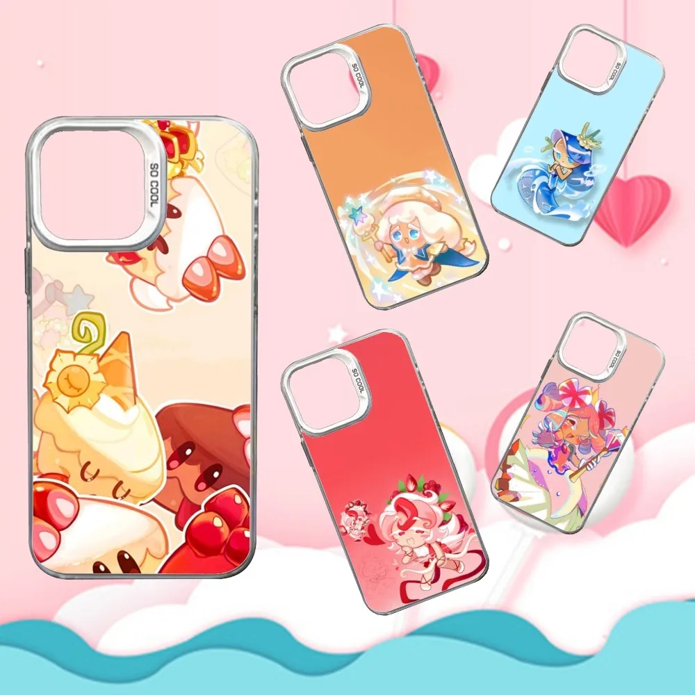 

C-Cookie Run K-Kingdom Phone Case For iPhone 16,15,14,13,12,11,Mini,Pro,SE,MAX White Matte Shockproof Cover