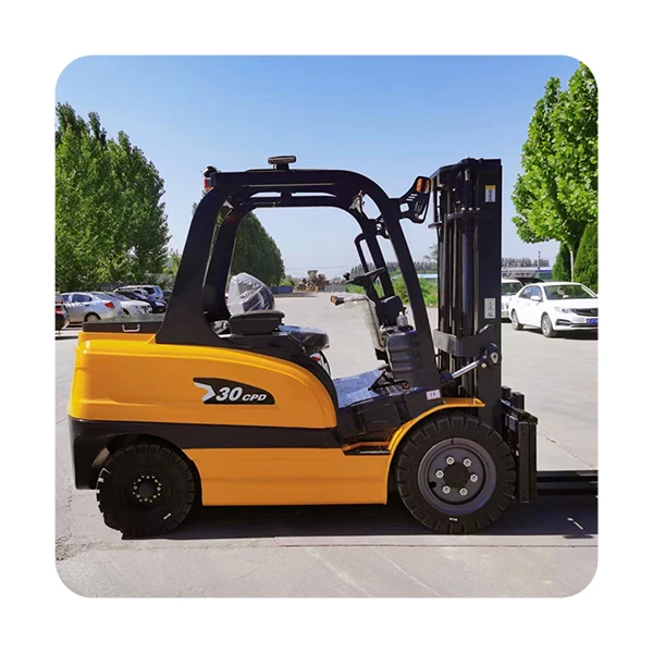 Good Price 4 Wheeled Lifter Stacker Forklift 48V Motor Electric Forklift Truck Forklift Electric 3Ton For Sale