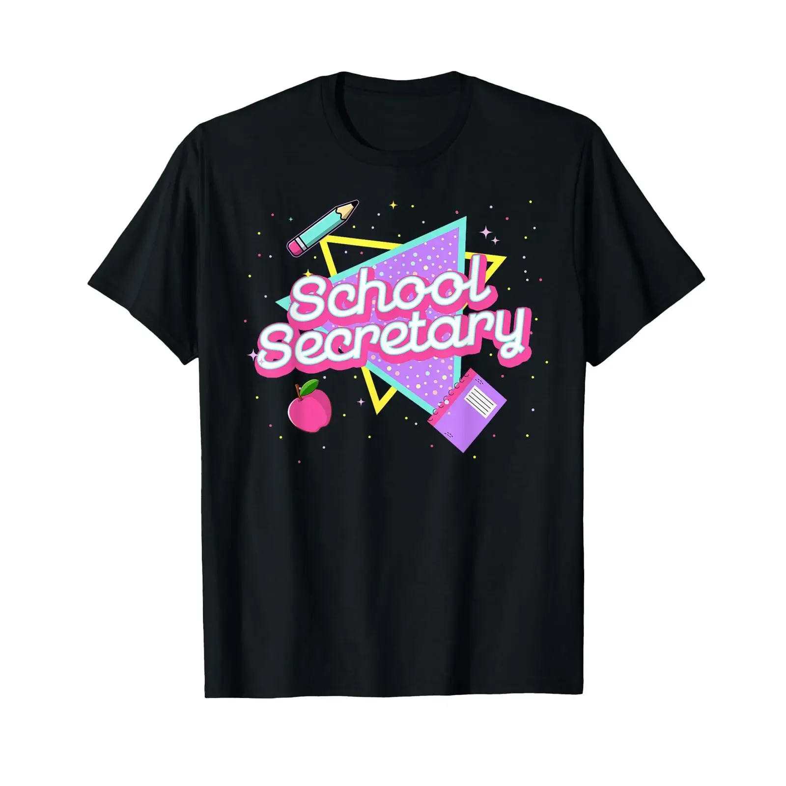 Cute School Secretary T Shirt 80's 90's Back to s vintage Washed homme Unisex Slightly Stylish Stretched Comfortable Casual