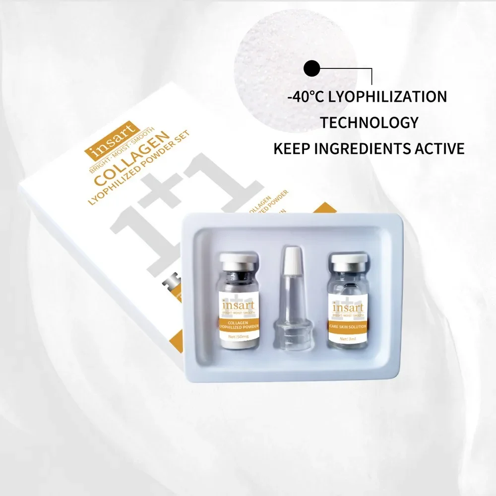 Korean Collagen Niacinamide VC Lyophilized Powder Face Serum Anti Aging Brightening Moisturizing Essence For All Skin Skincare