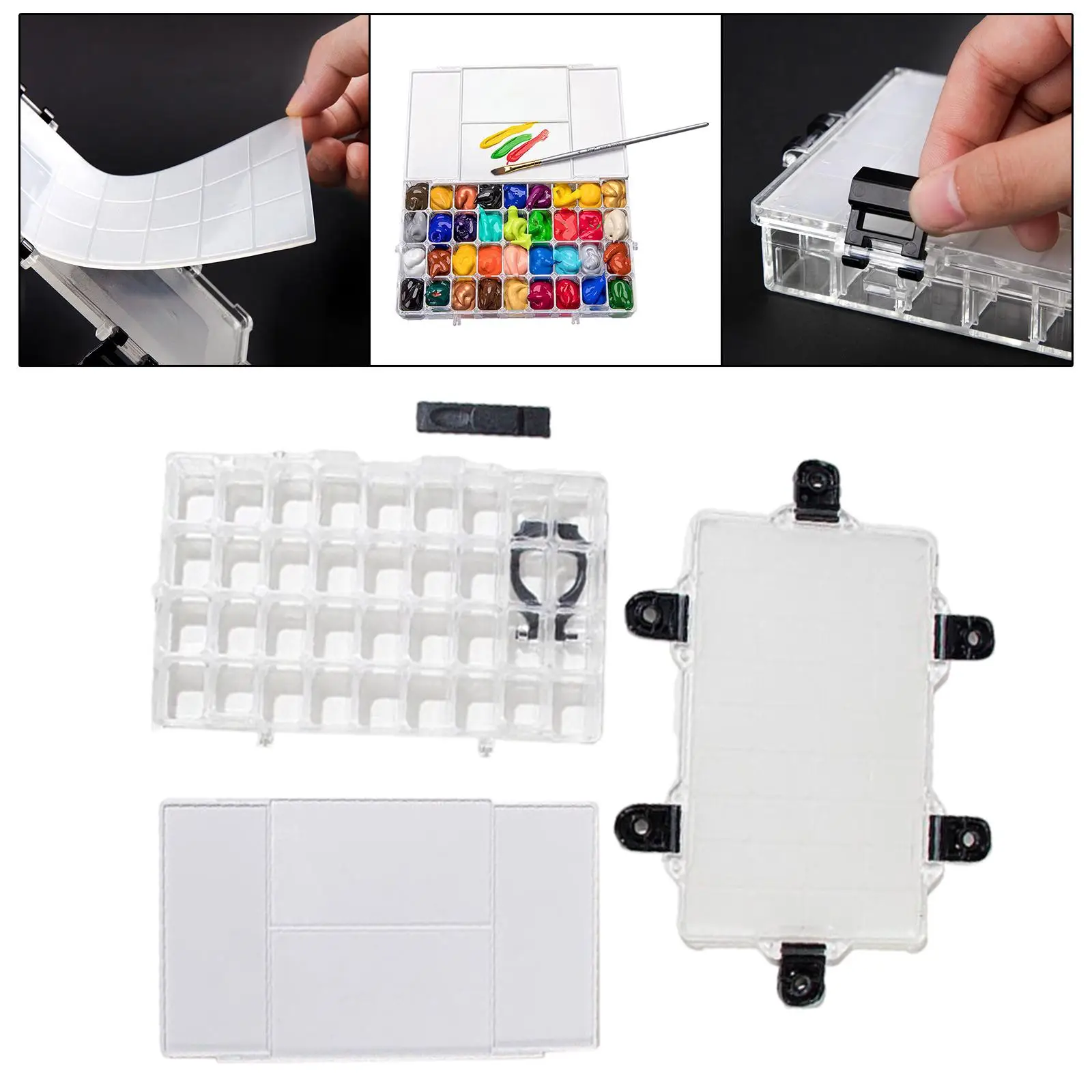 

Compact Palette Storage Box for Artists - Convenient and Portable