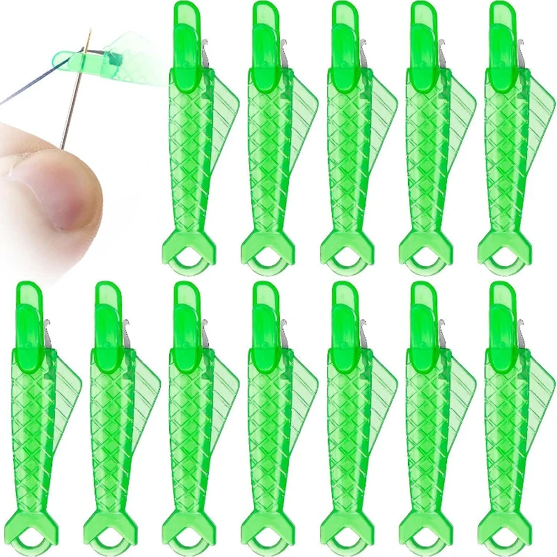 5/10/30Pcs Needle Threader For Sewing Machines Accessories Needlework Bar Thread Guide Piercing Hook Fast Threading Insert Tool