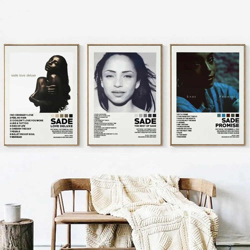 جديد Sades الحب ديلوكس البوب الروح ألبوم الموسيقى غطاء قائمة التتبع المشارك يطبع حائط لوح رسم صورة فنية غرفة المعيشة ديكور المنزل #1