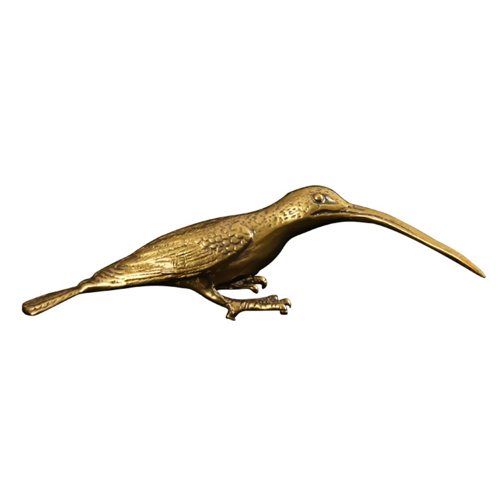 

Copper Bird Statue Premium Material Tea Pet Adornment Vintage Craftsmanship Visual Experience Home Decoration Gift