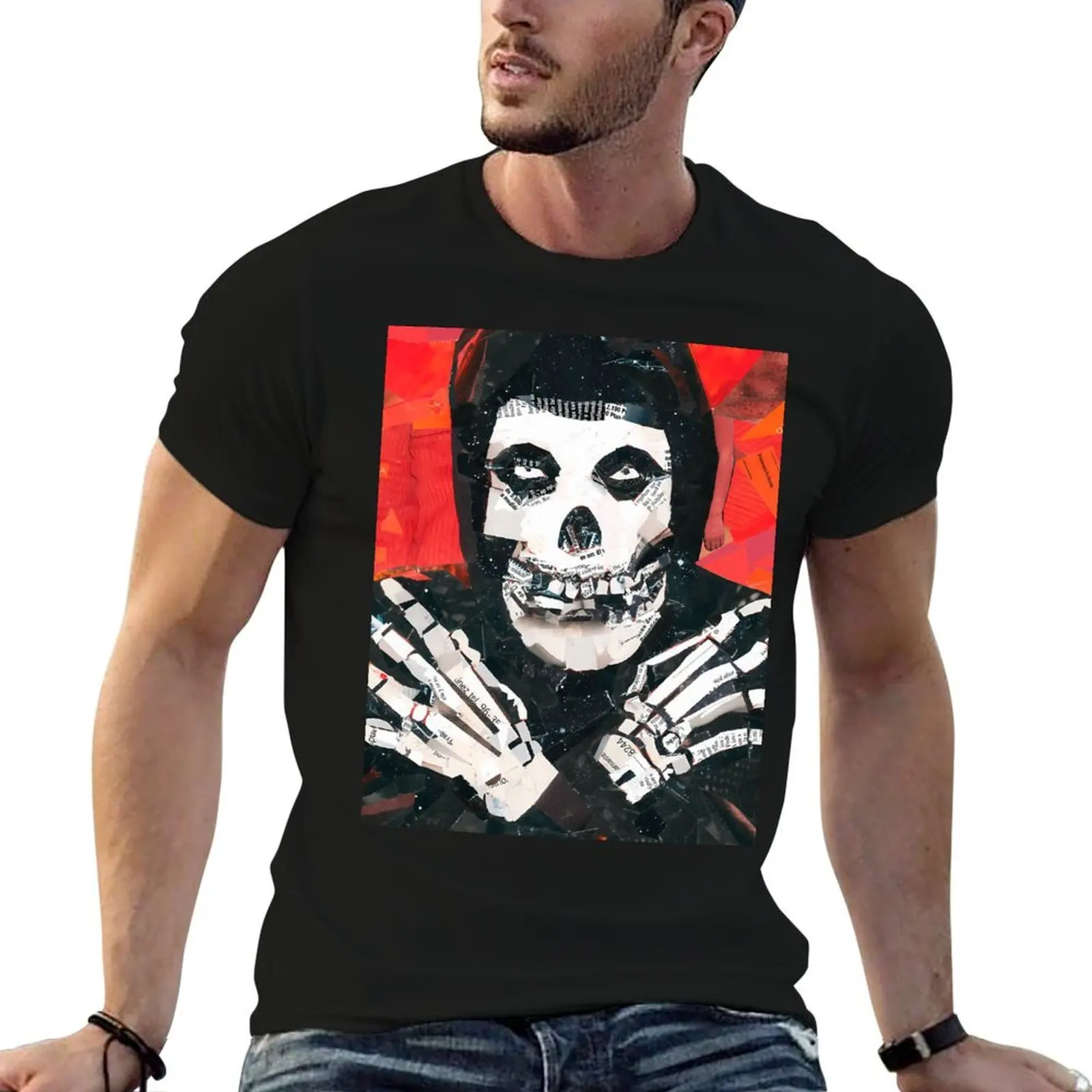 

Misfits 1 collage T-Shirt cotton t shirt man man t shirt cotton high quality T-Shirt