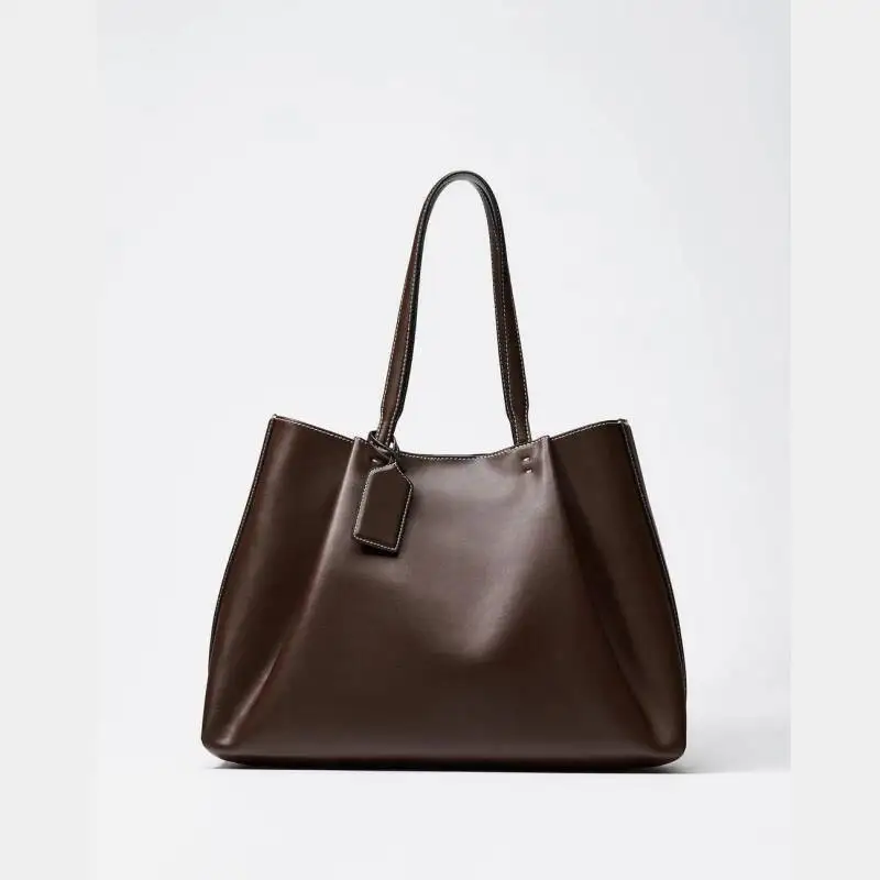 CLIP TOTE BAG, Fashionable Top Handle Tote Solid Color Simple Shoulder Bag, Design Handbags For Women