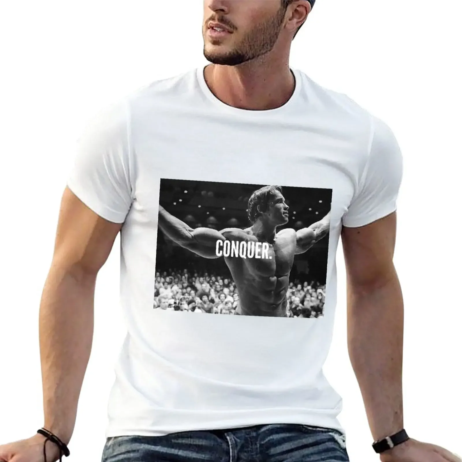 

CONQUER. T-Shirt quick-drying summer tops summer top mens vintage t shirts