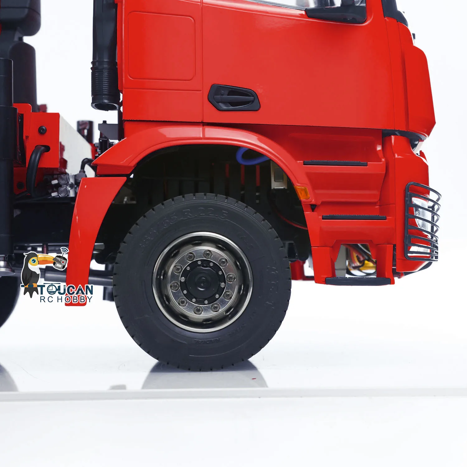 Metal Hydraulic RC Tipper Car 1:14 10x10 Remote Control Full Dump Crane Trucks Sound Light Car Machine Vehicle Model THZH1828