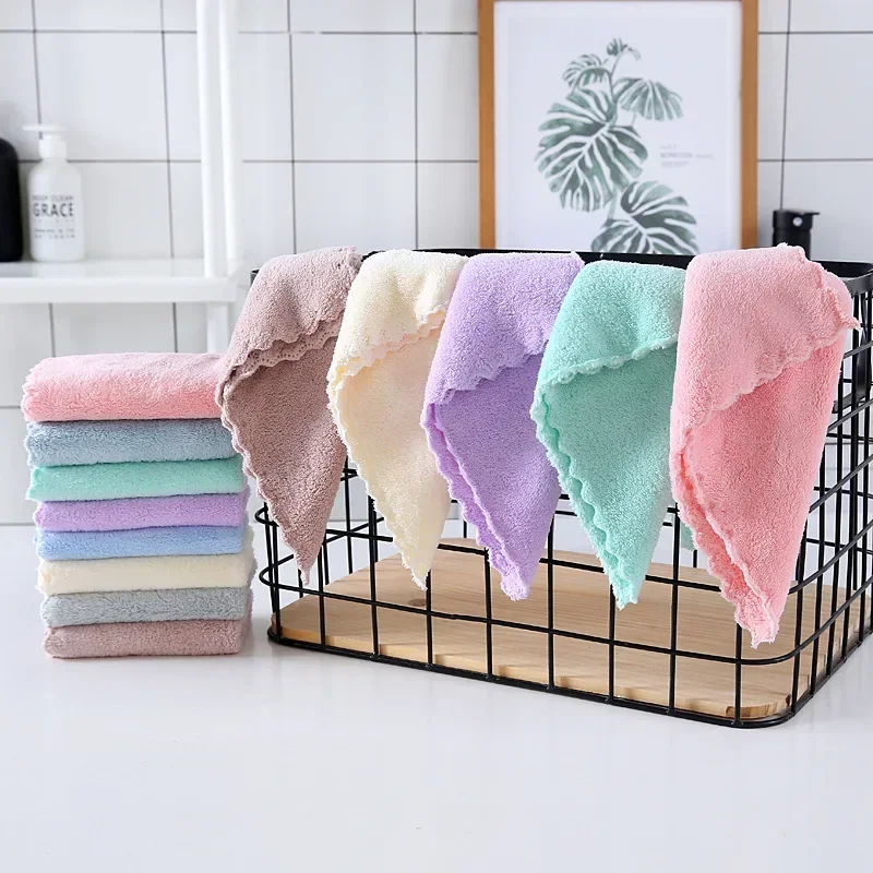 1pcs Superfine Fiber Cartoon Melange Child Towel Hand Towel Home Cleaning Face for Baby for Kids High Quality Towels