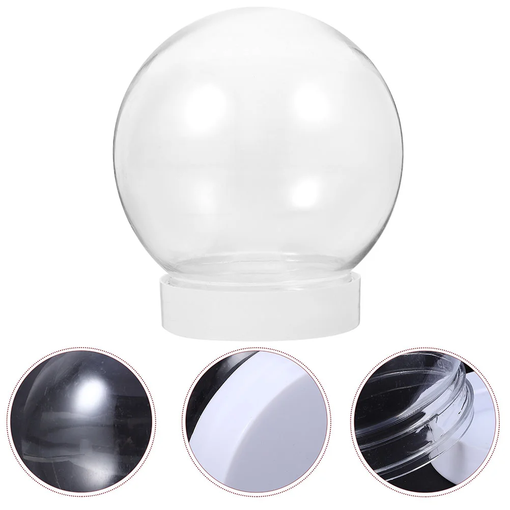 

15 Pcs Snowball Accessories Clear Plastic Water Globe Suite DIY Crafts Goble Snowglobes