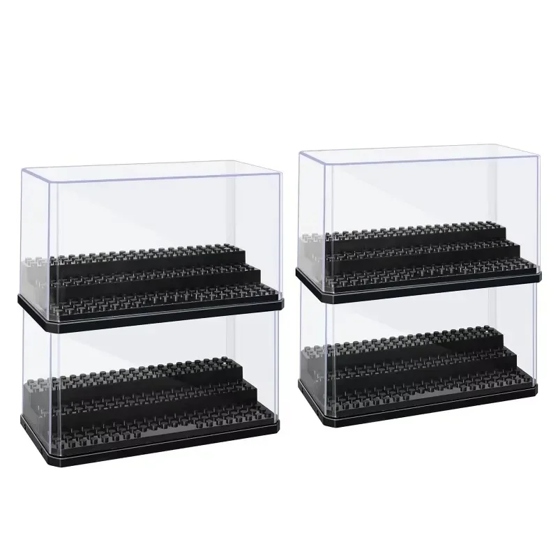 Stackable and dustproof building block display box, used for mini doll toy storage, building block collection and toy model.